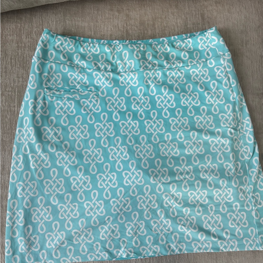Melly M Blue and White Athletic Skort/Resort Wear